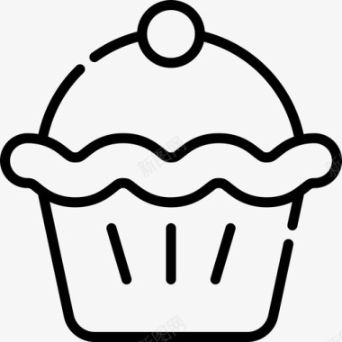 纸杯蛋糕面包房95直系图标图标
