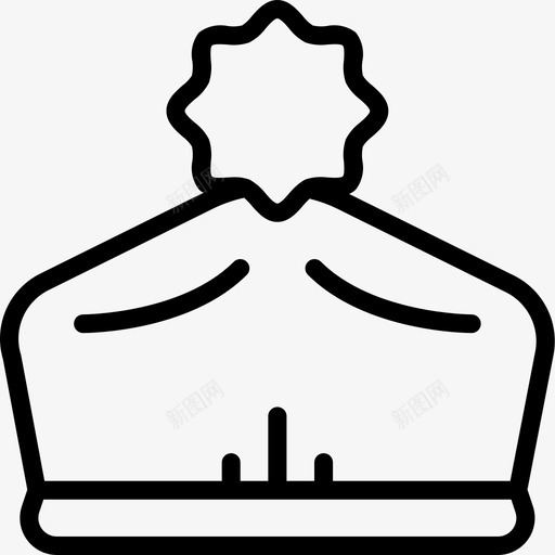 冬天的帽子帽子直系的图标svg_新图网 https://ixintu.com 冬天 帽子 直系