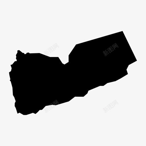也门地图阿拉伯国家图标svg_新图网 https://ixintu.com 中东 也门地图 国家 阿拉伯