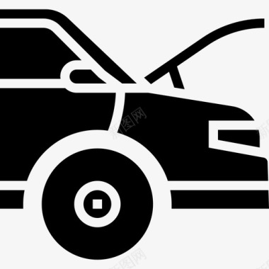 汽车汽车服务1字形图标图标