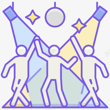 Raveedm线性颜色图标图标