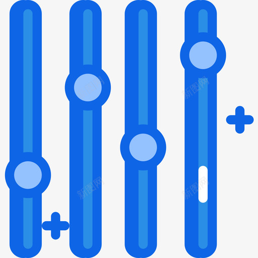 均衡器tech15蓝色图标svg_新图网 https://ixintu.com tech 均衡器 蓝色