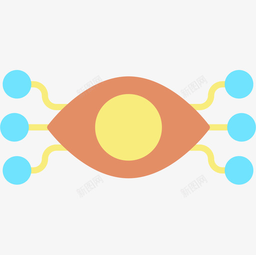视图人工智能51平面图标svg_新图网 https://ixintu.com 人工智能 平面 视图