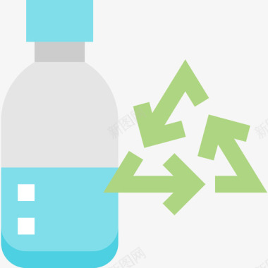 回收瓶生态184扁平图标图标