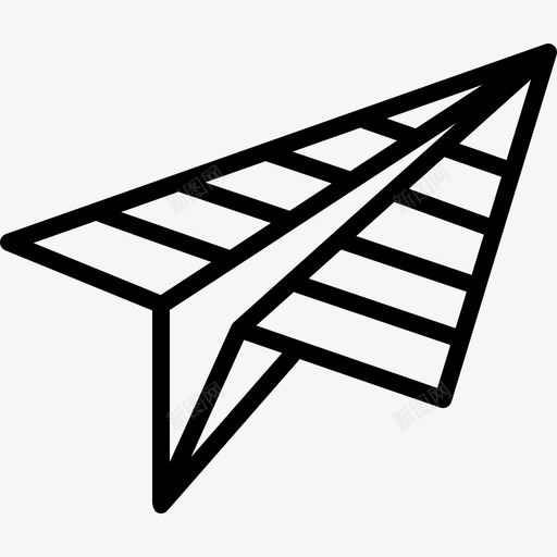 纸飞机创意一次性图标svg_新图网 https://ixintu.com 一次性 创意 发送 手工制作 纸飞机