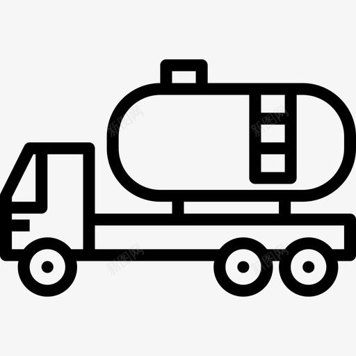 罐车工业12直线图标svg_新图网 https://ixintu.com 工业 直线 罐车