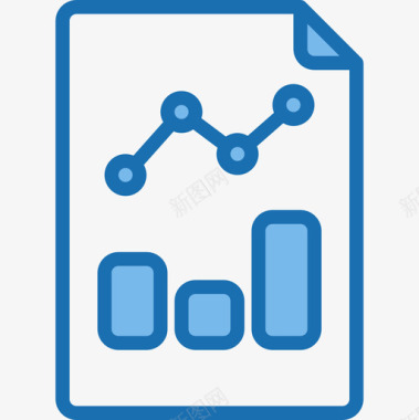 条形图分析9蓝色图标图标