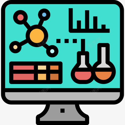 分析科学91线性颜色图标svg_新图网 https://ixintu.com 分析 科学 线性 颜色