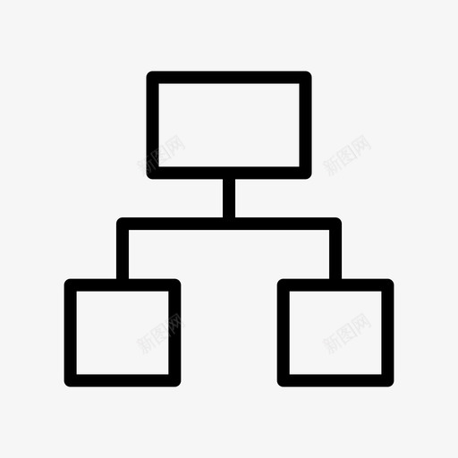 图表公司层次结构图标svg_新图网 https://ixintu.com 公司 图表 层次 组织 结构 络线 网络