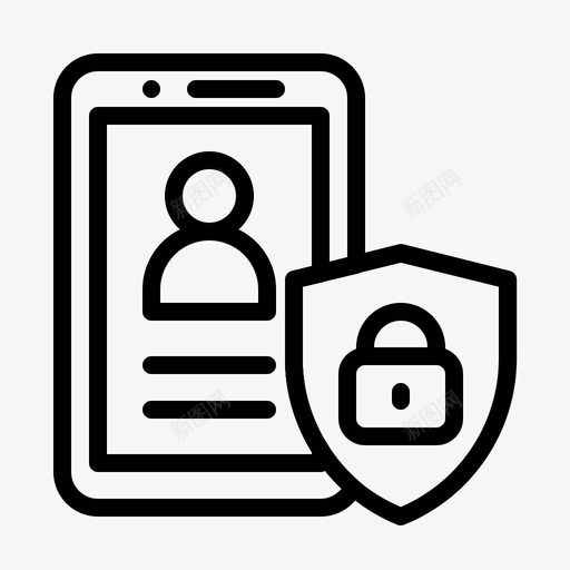 个人设备gdpr通用数据保护法规图标svg_新图网 https://ixintu.com gdpr gdprlineart通用数据保护法规 个人设备 屏蔽 移动电话 通用数据保护法规