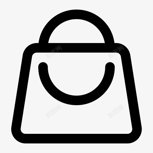 购物袋商业零售图标svg_新图网 https://ixintu.com 商业 行式 购物袋 零售