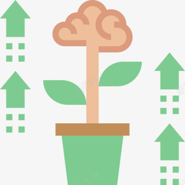箭头人类生产力1平坦图标图标