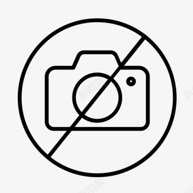 没有照片相机禁止图标图标