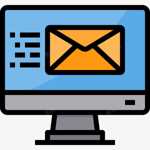 电子邮件营销商务管理33线性颜色图标svg_新图网 https://ixintu.com 商务管理33 电子邮件营销 线性颜色