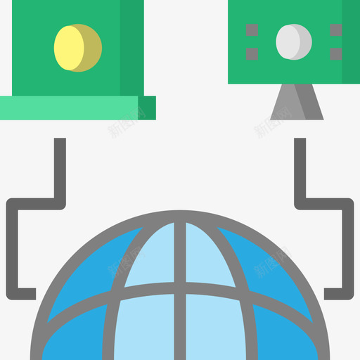 通信大数据31扁平图标svg_新图网 https://ixintu.com 大数 扁平 数据 通信