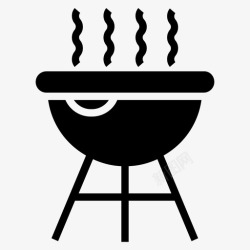 烧烤图标烧烤木炭烤架烧烤架木炭烤架图标高清图片