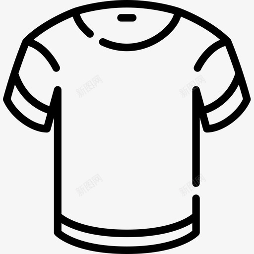 T恤衣服108直线型图标svg_新图网 https://ixintu.com 直线 线型 衣服