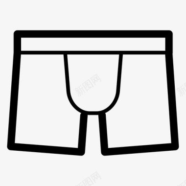 短裤服装时尚图标图标