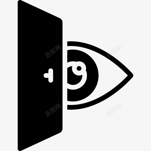 眼睛看眼球视力图标svg_新图网 https://ixintu.com 眼球 眼睛看 视力 视野