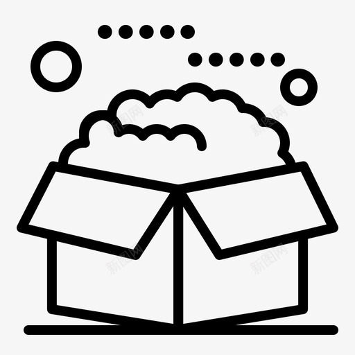 盒子打开包装图标svg_新图网 https://ixintu.com 产品 包装 打开 服务 盒子 设计思维策略过程