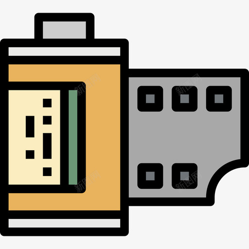 胶片照片15线性颜色图标svg_新图网 https://ixintu.com 照片 线性 胶片 颜色