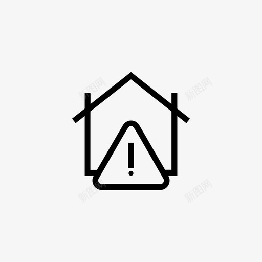 房地产协议房屋图标svg_新图网 https://ixintu.com 协议 房地产 房屋 物业协议 物业评级 警告