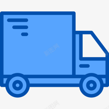 卡车运输111蓝色图标图标