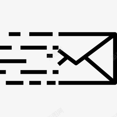 电子邮件通信连接3线性图标图标