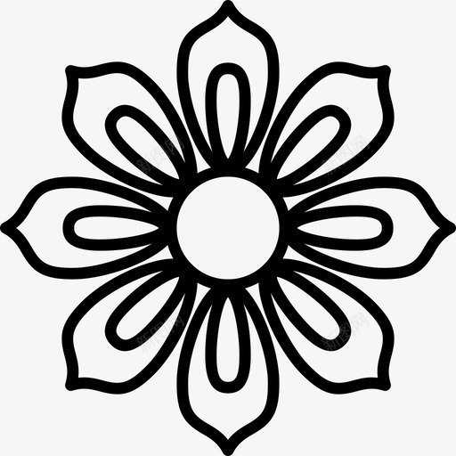 雏菊花朵大自然图标svg_新图网 https://ixintu.com 大自然 春天 花朵 雏菊
