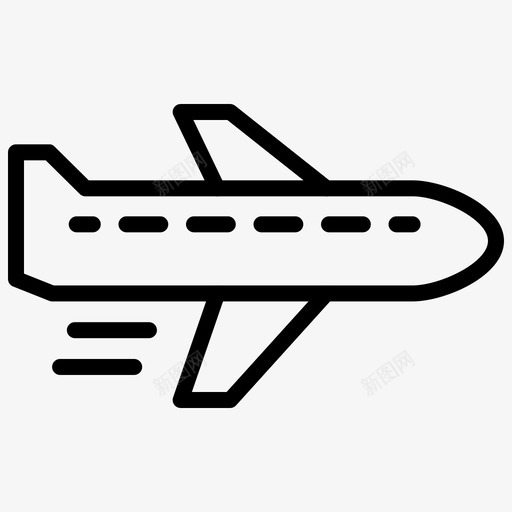 货运飞机航班图标svg_新图网 https://ixintu.com 物流 航班 货运 飞机