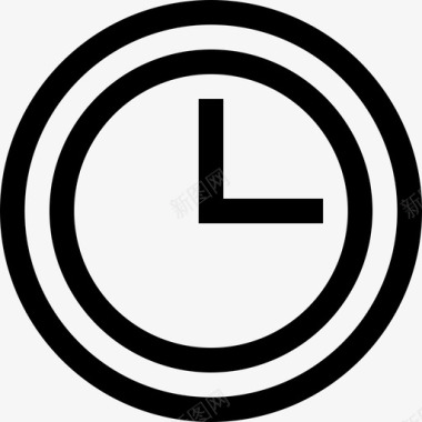 时钟速度表和时间2线性图标图标