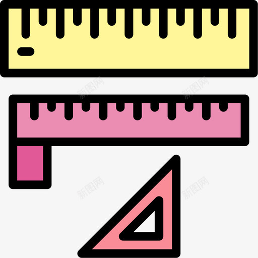 测量缝45线颜色图标svg_新图网 https://ixintu.com 测量 颜色