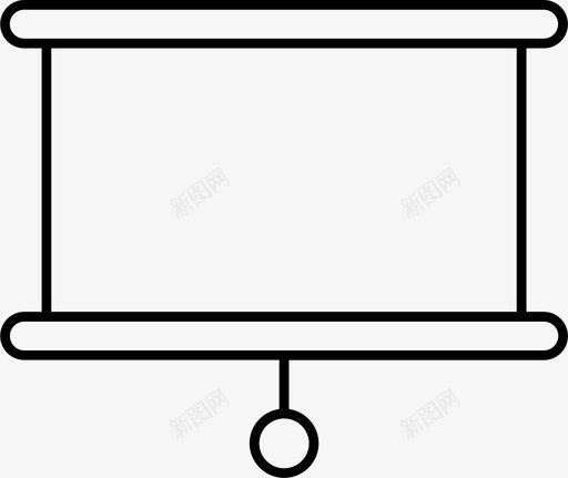 板显示器演示图标svg_新图网 https://ixintu.com 多媒体 投影屏幕 显示器 演示