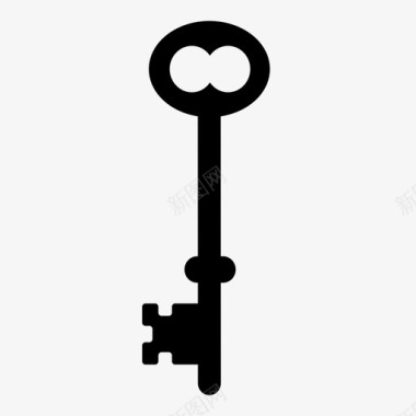 钥匙古董入口图标图标