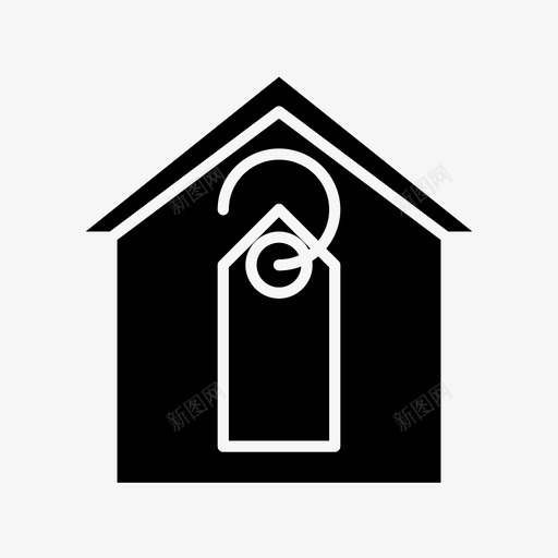 家房子价格标签图标svg_新图网 https://ixintu.com 价格 房地产 房子 标牌 标签 符号 销售