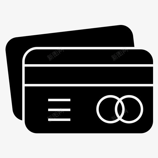信用卡银行商业图标svg_新图网 https://ixintu.com 信用卡 商业 货币 银行 银行标志