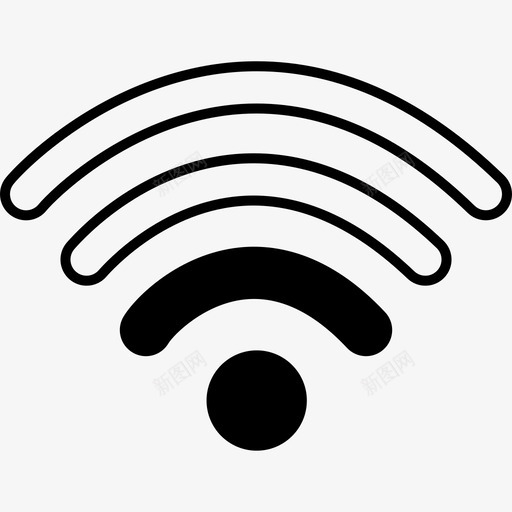 WIFI信号-2级svg_新图网 https://ixintu.com WIFI信号-2级