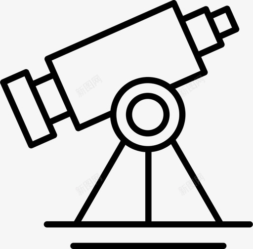 望远镜实验室科学图标svg_新图网 https://ixintu.com 商业 太空 实验室 望远镜 概念 科学
