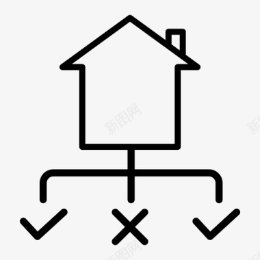 规划住宅房产图标图标