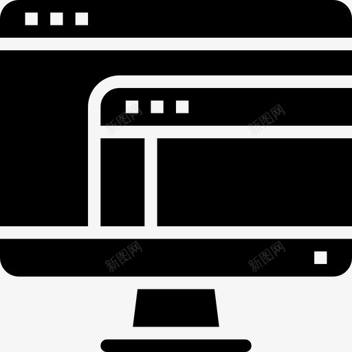 浏览器网站和windows界面1填充图标svg_新图网 https://ixintu.com windows 填充 浏览器 界面 网站