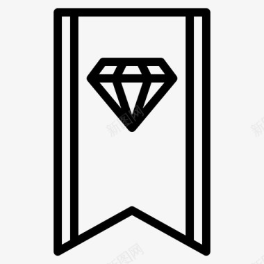 徽章钻石军衔图标图标