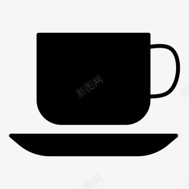 热咖啡杯子空杯子图标图标