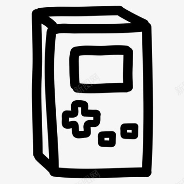 游戏机涂鸦游戏板图标图标
