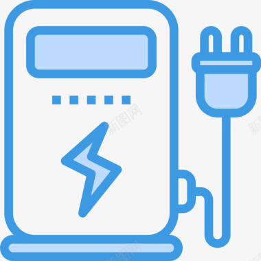 电力能源41蓝色图标图标