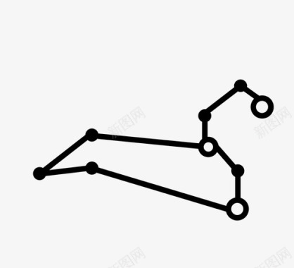 狮子座星座星星图标图标