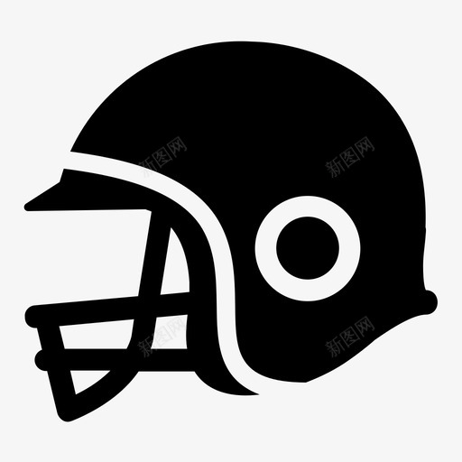 头盔美式足球运动员图标svg_新图网 https://ixintu.com 头盔 美式 足球 运动 运动员 防护
