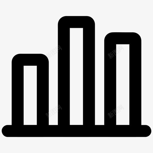 统计条形图分析图表报告图标svg_新图网 https://ixintu.com 分析图表 报告 统计条形图