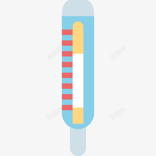 温度计药房28扁平图标svg_新图网 https://ixintu.com 扁平 温度计 药房28