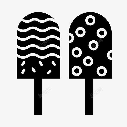 冰淇淋海滩食物图标svg_新图网 https://ixintu.com 冰棒 冰淇淋 图标 实心 度假 海滩 海边 食物