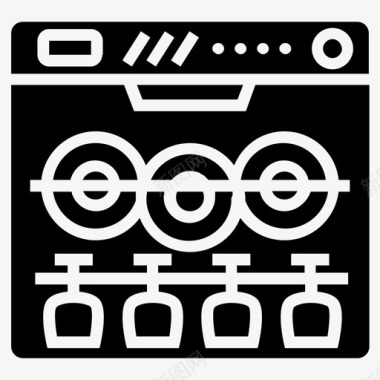 洗碗机家用电器厨房电器图标图标
